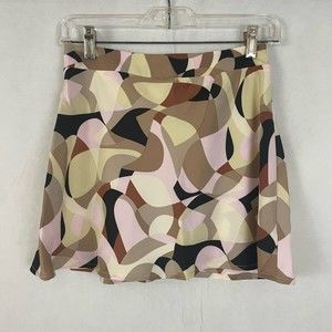 Forever 21 Brown Geometric Skirt Size Small NWT